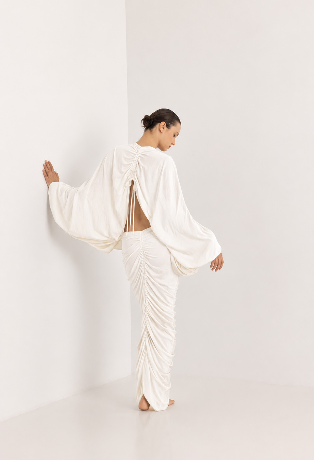 Christian Zen Aphrodite Maxi Dress Off White - Image 3