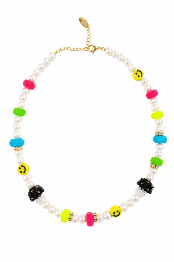 Ifigenia Loukou Necklace Colorful Pearl Beaded