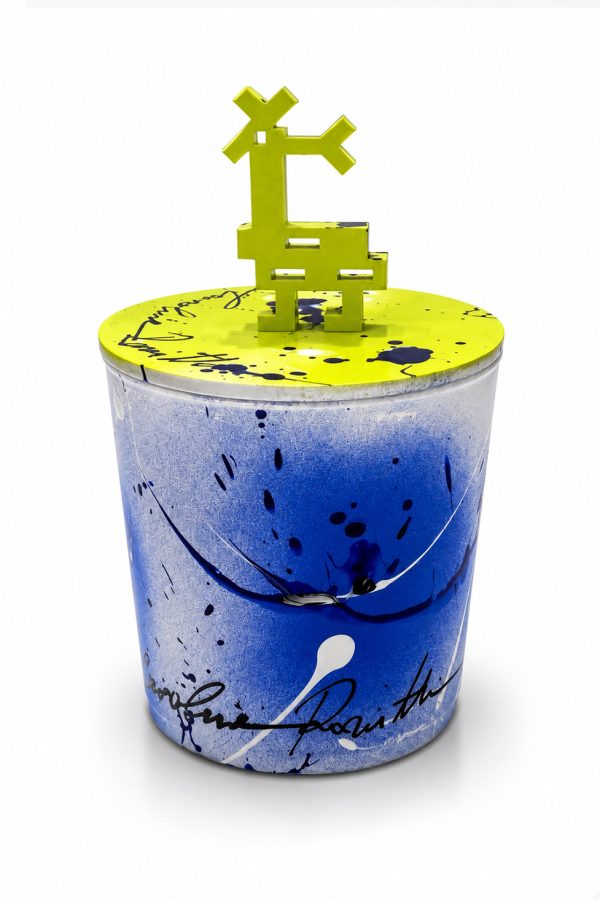 Muses x Carolina Rovithi Candle 300ml Soy Scented Blend Lime Navy Blue
