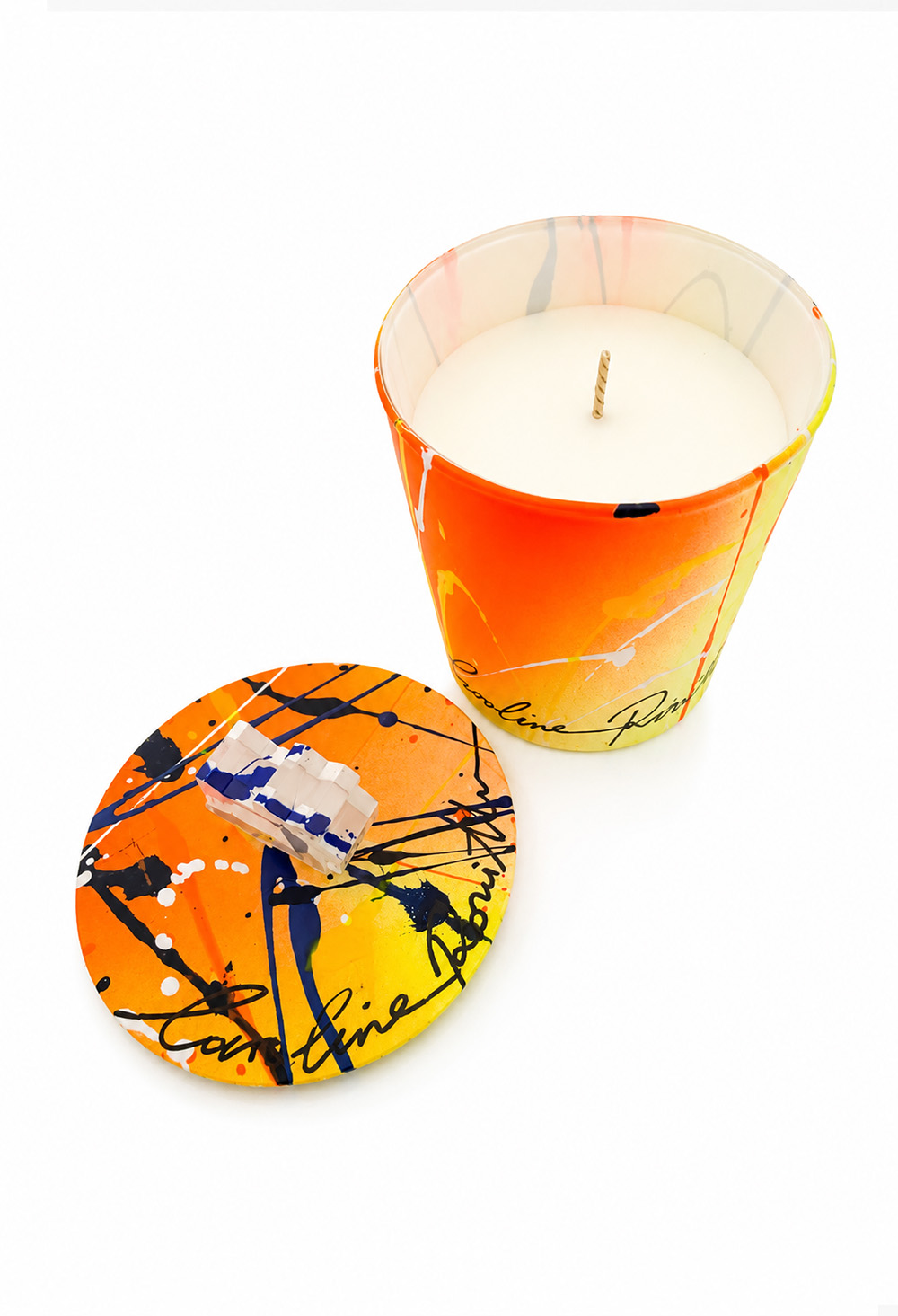 Muses x Carolina Rovithi Candle 300ml Soy Scented Blend Orange Lime - Image 3