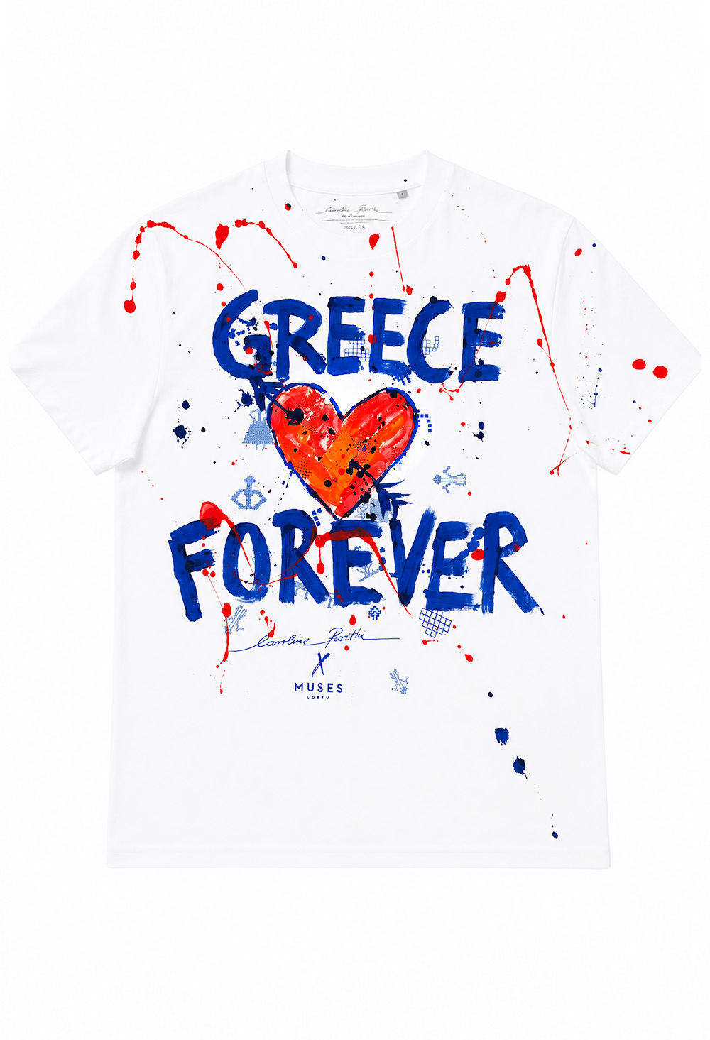 Muses x Carolina Rovithi Forever Greece Orange Heart