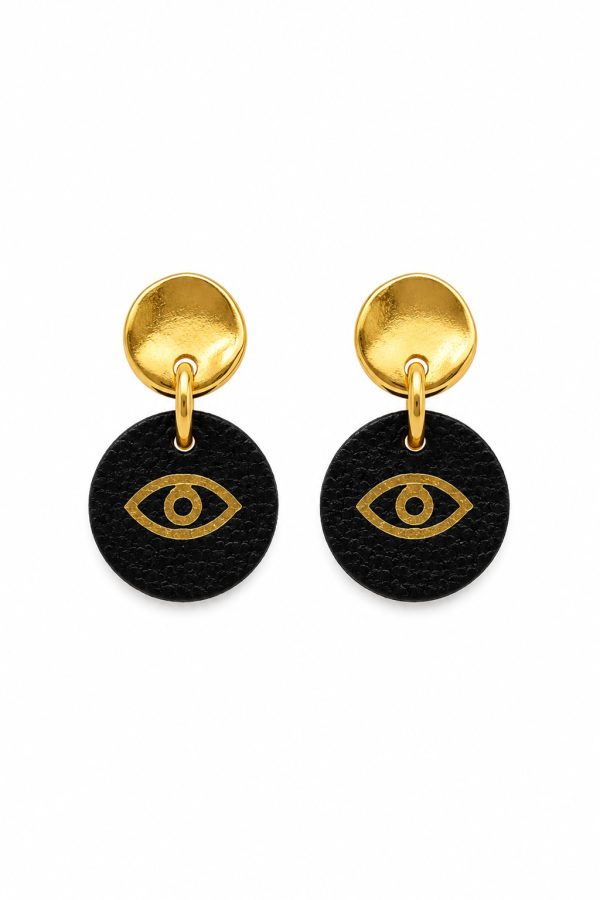 Muses x Leather Trinkets Earrings Fylakas Black