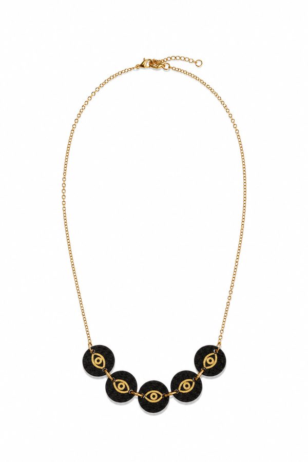 Muses x Leather Trinkets Necklace Fylakas Black