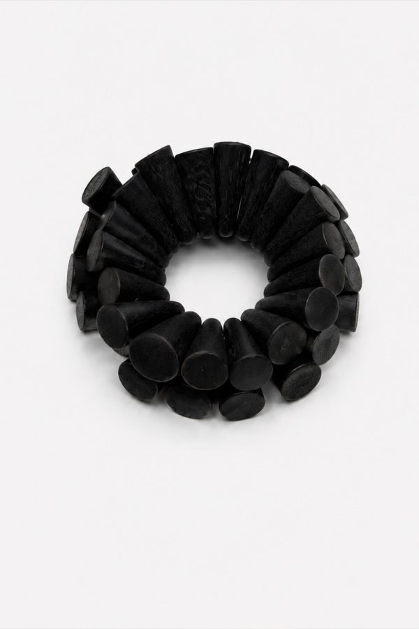 Monies Bracelet Acacia Wood Black