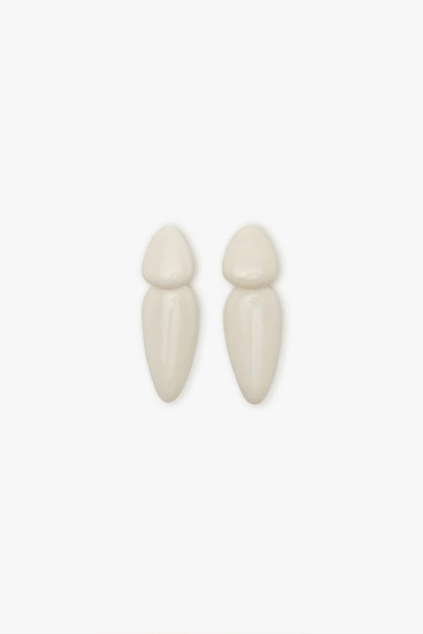 Monies Sao Paulo Earrings Bone White