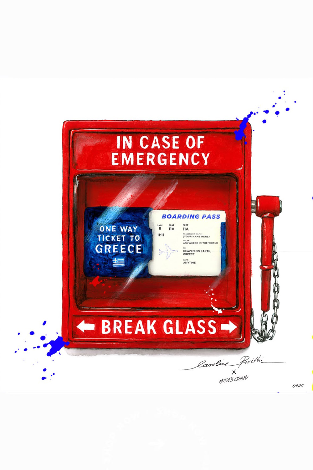 Muses x Carolina Rovithi One Way Ticket Small 21,5cm X 21,5cm