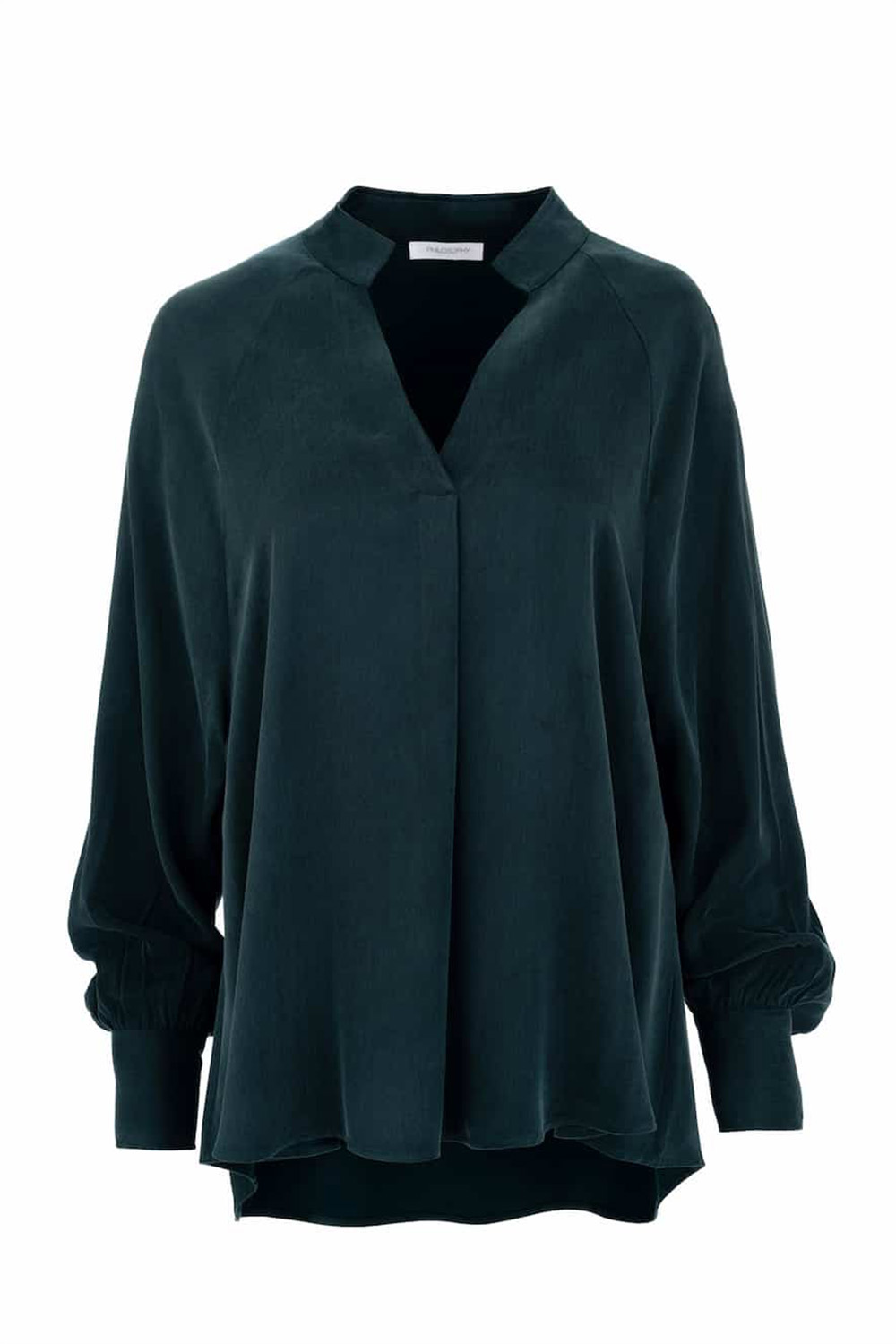 Philosophy Cupro-Viscose Green Blouse