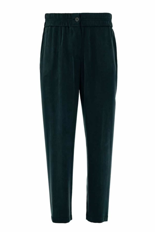 Philosophy Cupro-Viscose Green Jogger Pants