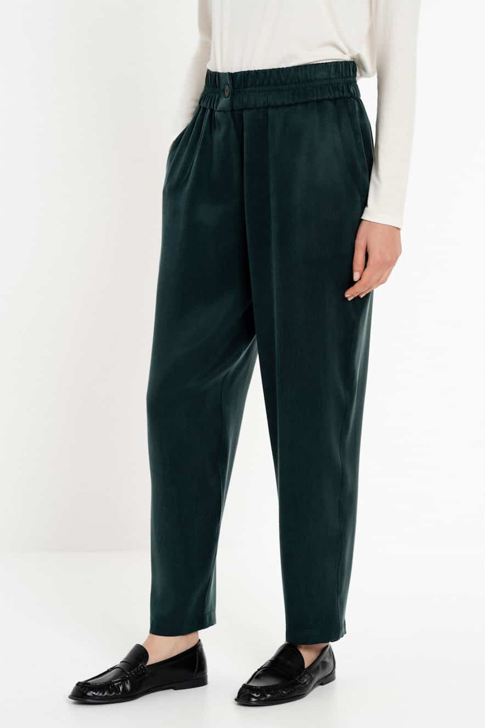 Philosophy Cupro-Viscose Green Jogger Pants - Image 3