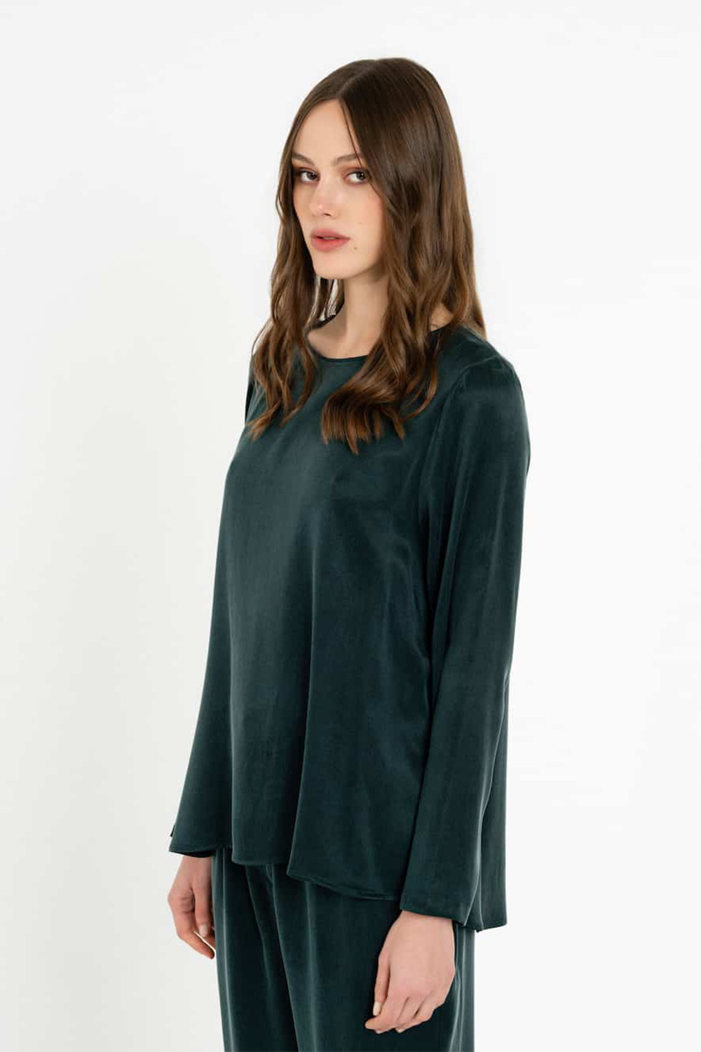 Philosophy Green Cupro Blouse Green - Image 2