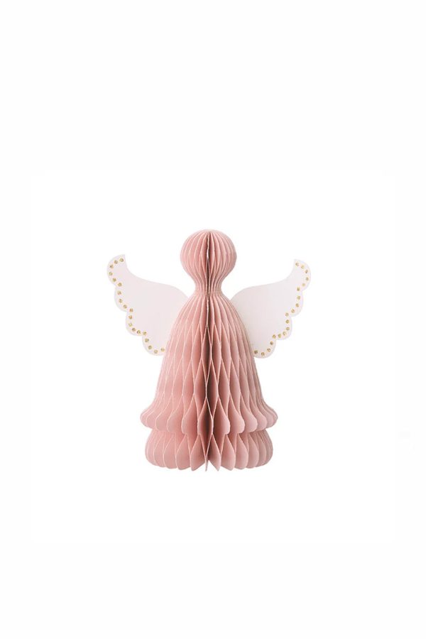 Bungalow Honeycomb Angel 15cm Soft Rose