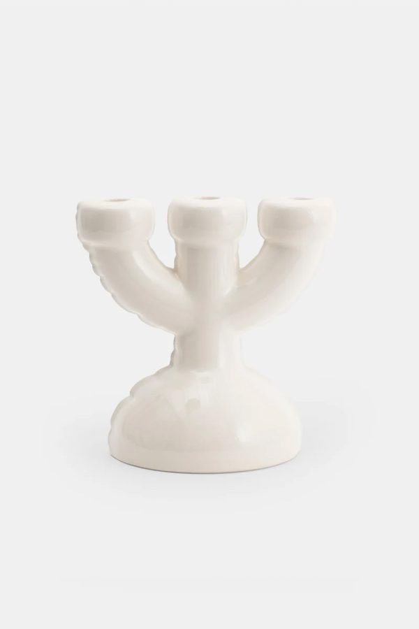 Home Studyo Candelabra Eric Gloss Bone