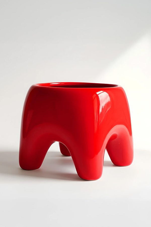 HOUBI Buddy Planter in Poppy Red
