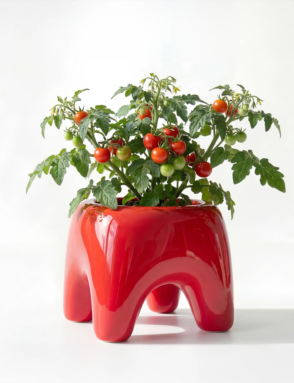 HOUBI Buddy Planter in Poppy Red - Image 3