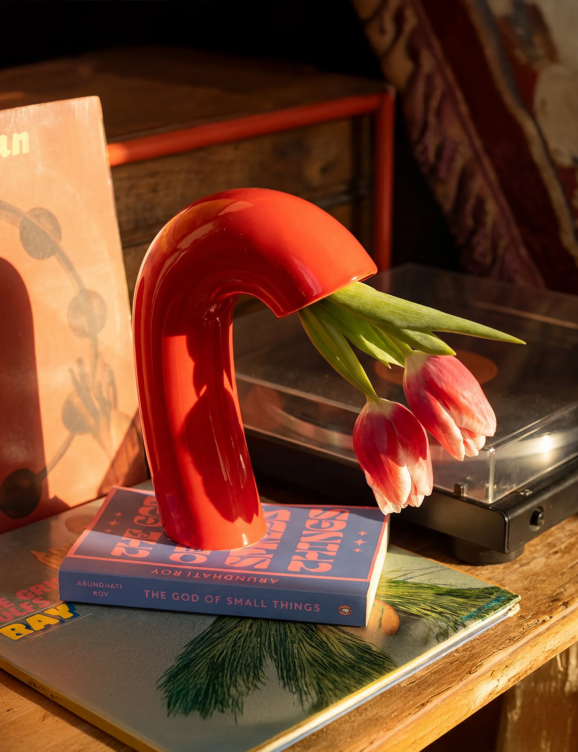 HOUBI Vita Vase in Poppy Red - Image 6