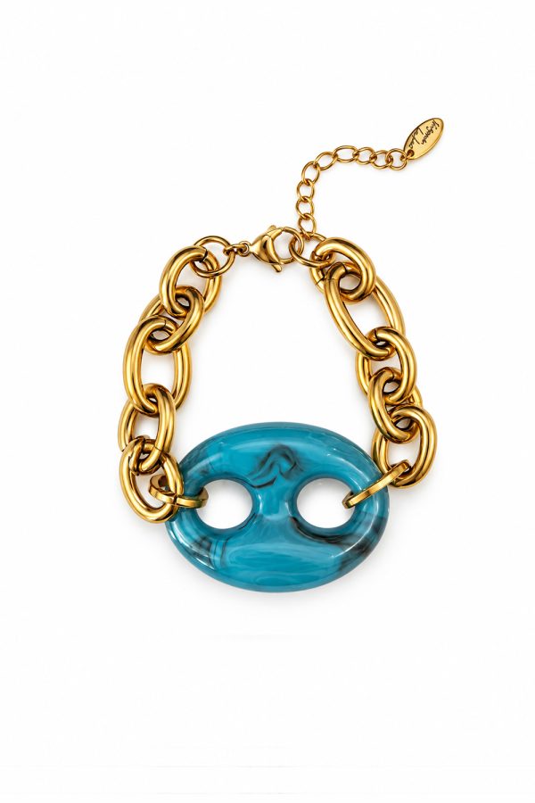 Ifigenia Loukou Bracelet with Blue Stone
