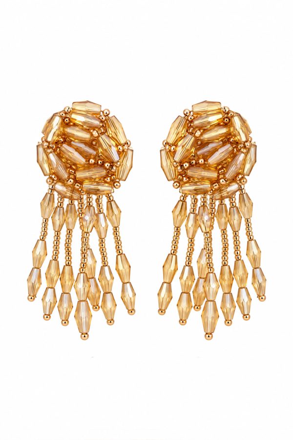 Ifigenia Loukou Earrings Polieleos Beige