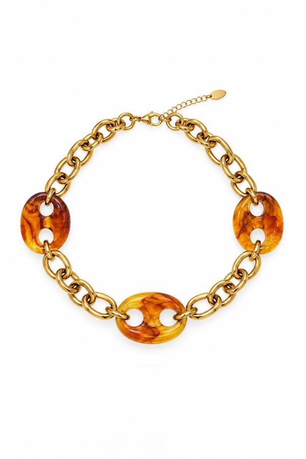Ifigenia Loukou Necklace Fakantoro Brown
