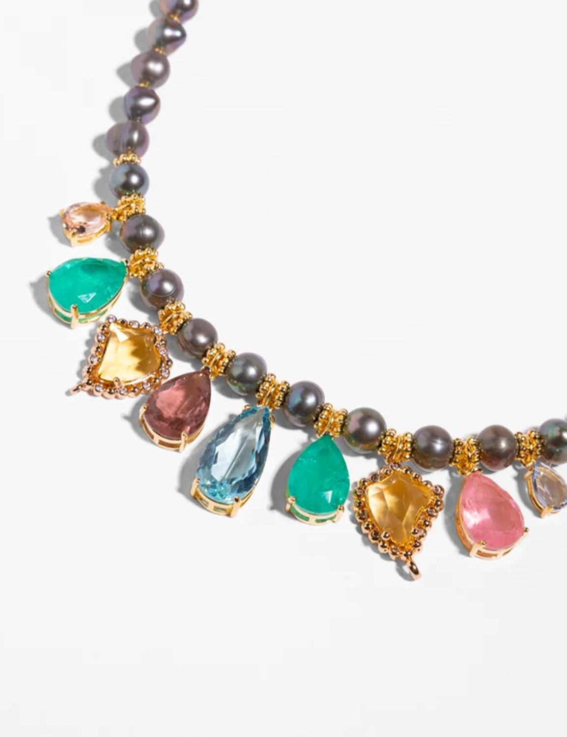 Katerina Psoma Albia Grey Pearl Necklace - Image 2