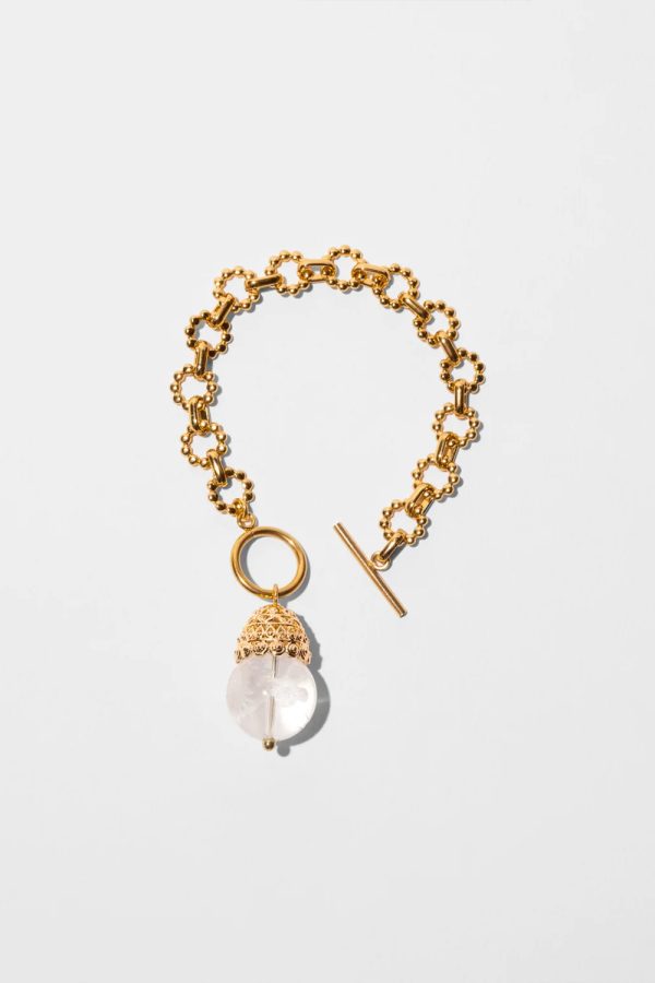 Katerina Psoma Cupola Carved Crystal Quartz Bracelet
