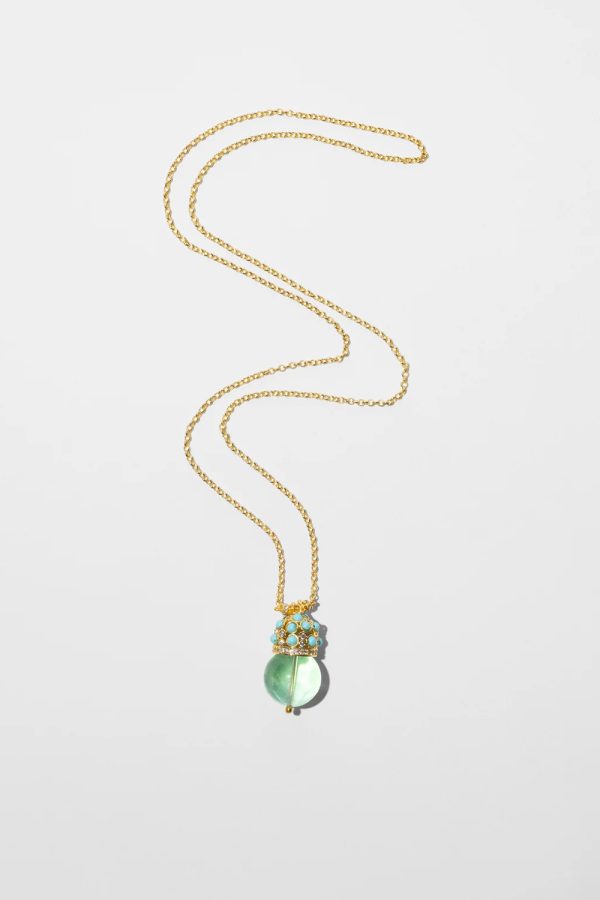 Katerina Psoma Cupola Pendant Necklace with Fluorite