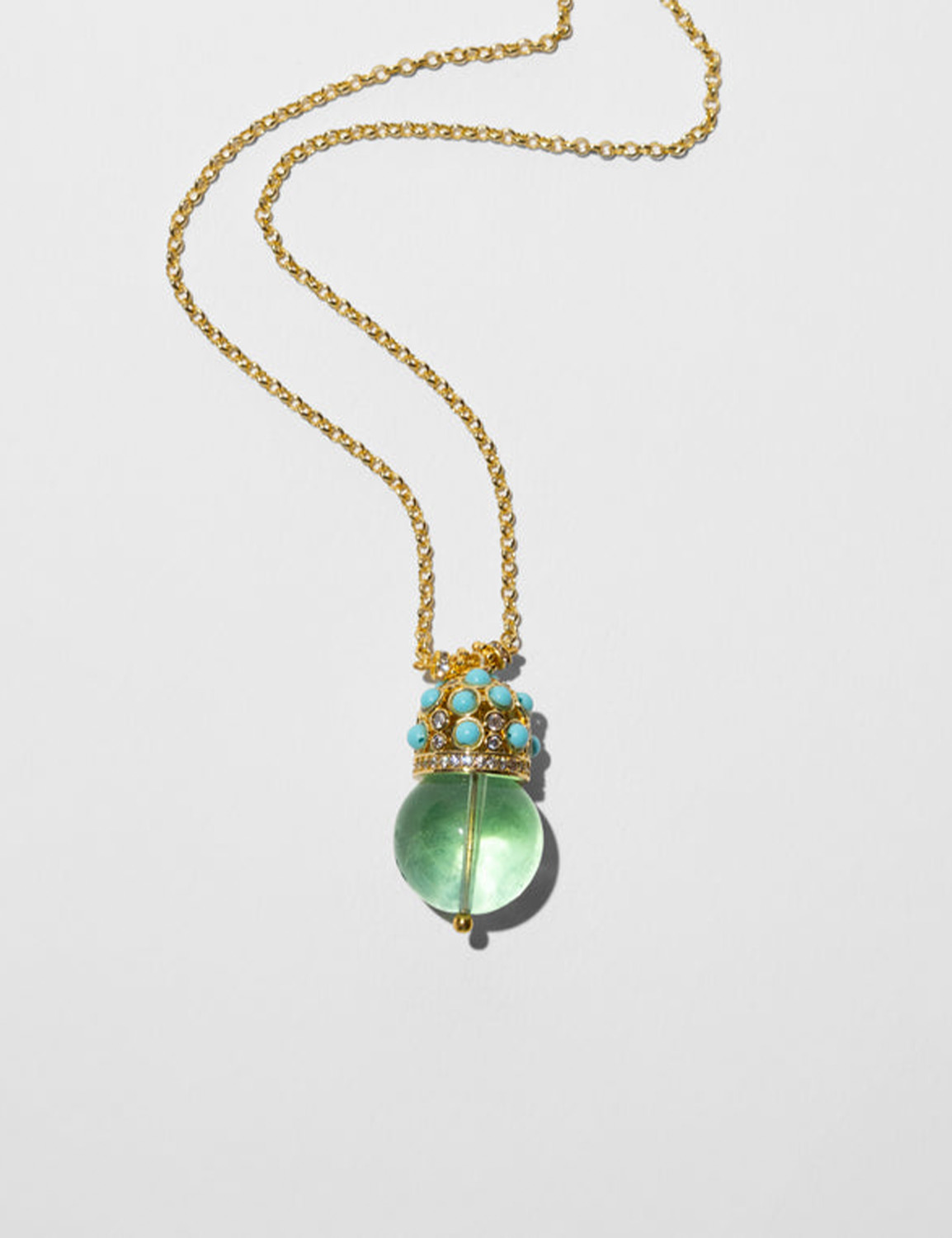 Katerina Psoma Cupola Pendant Necklace with Fluorite - Image 2