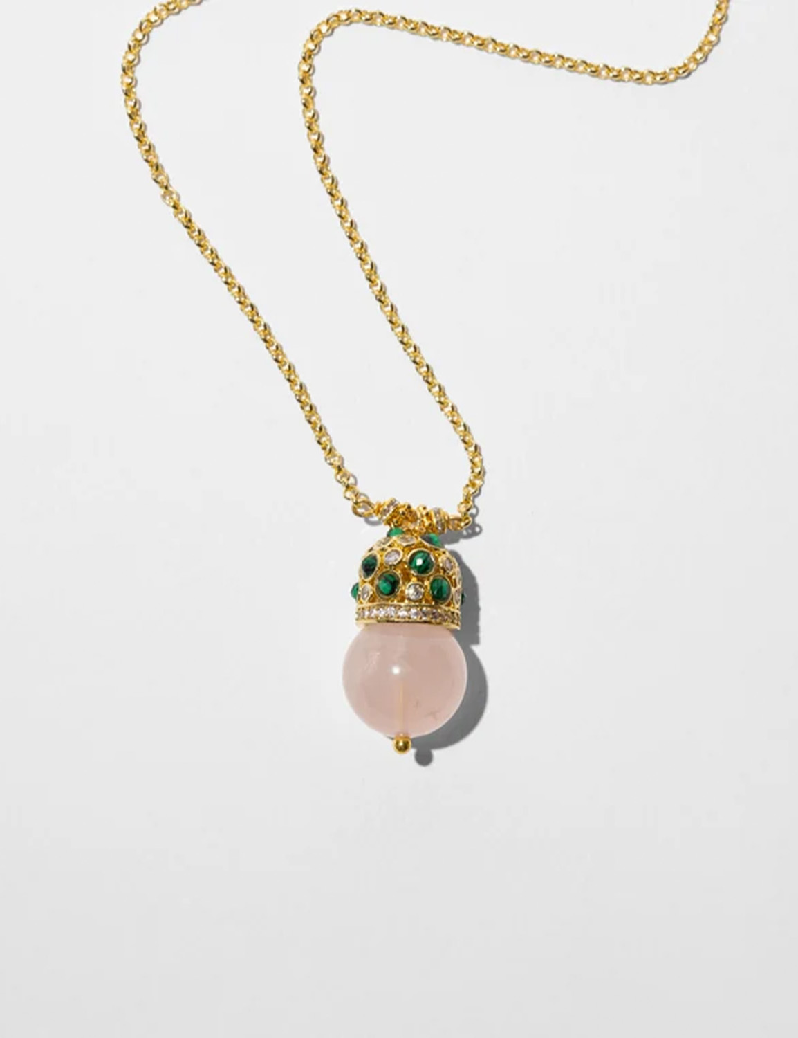 Katerina Psoma Cupola Pendant Necklace with Rose Quartz - Image 3
