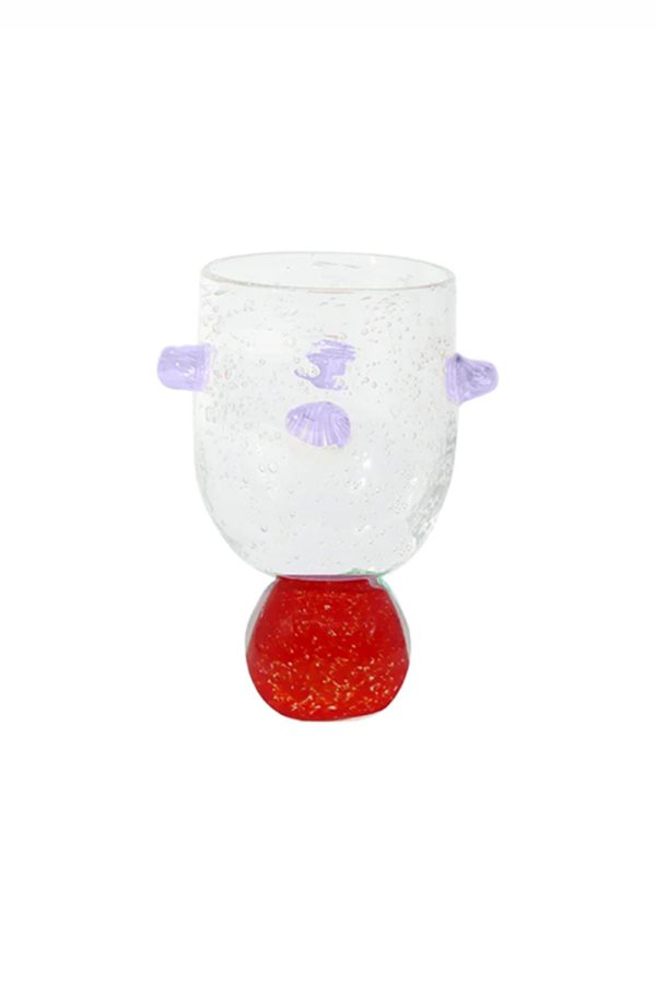 Laetitia Rouget Ana Glass Tumbler Red and Lilac