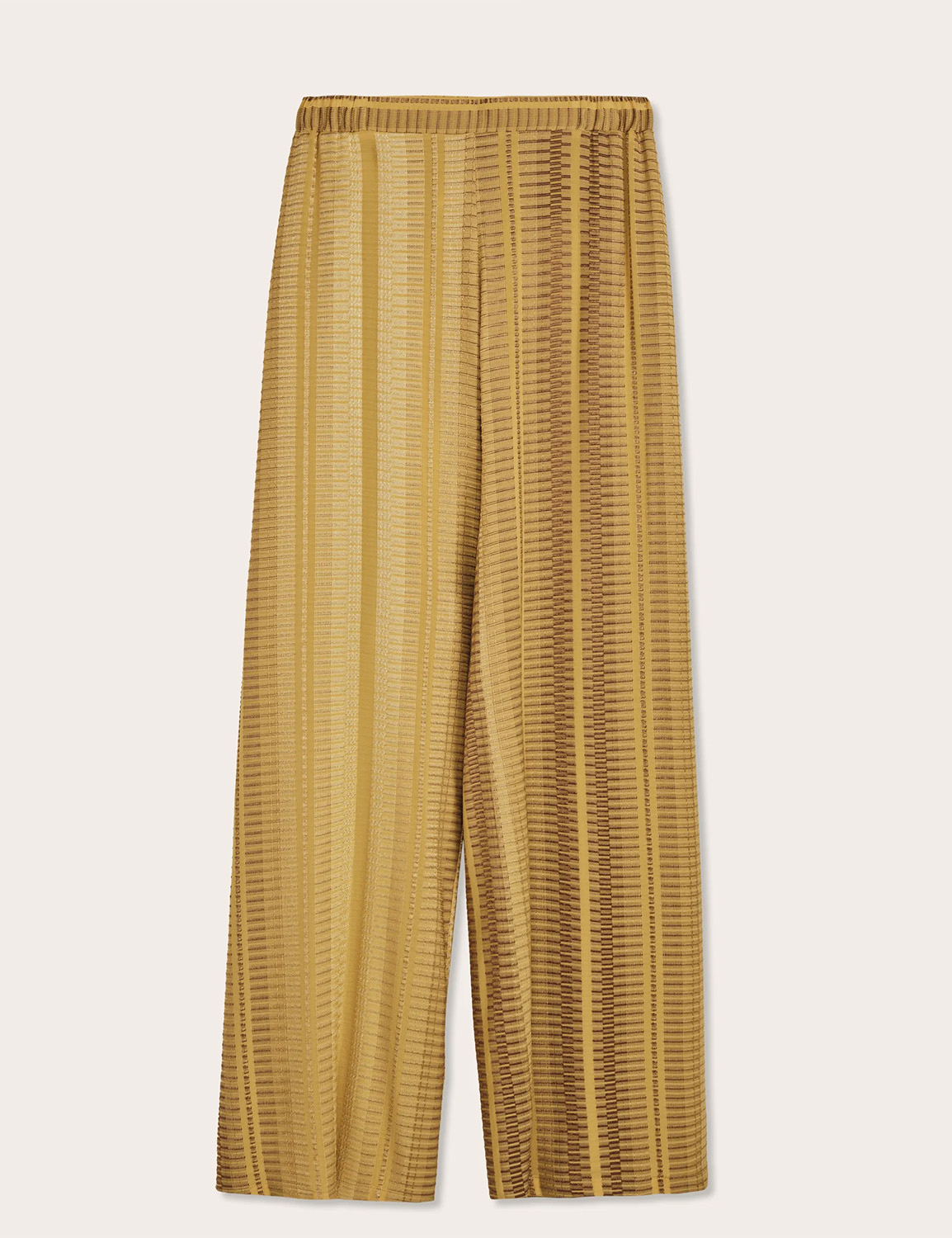 ZEUS+DION Alcestes Signature silk trousers Gold Yellow