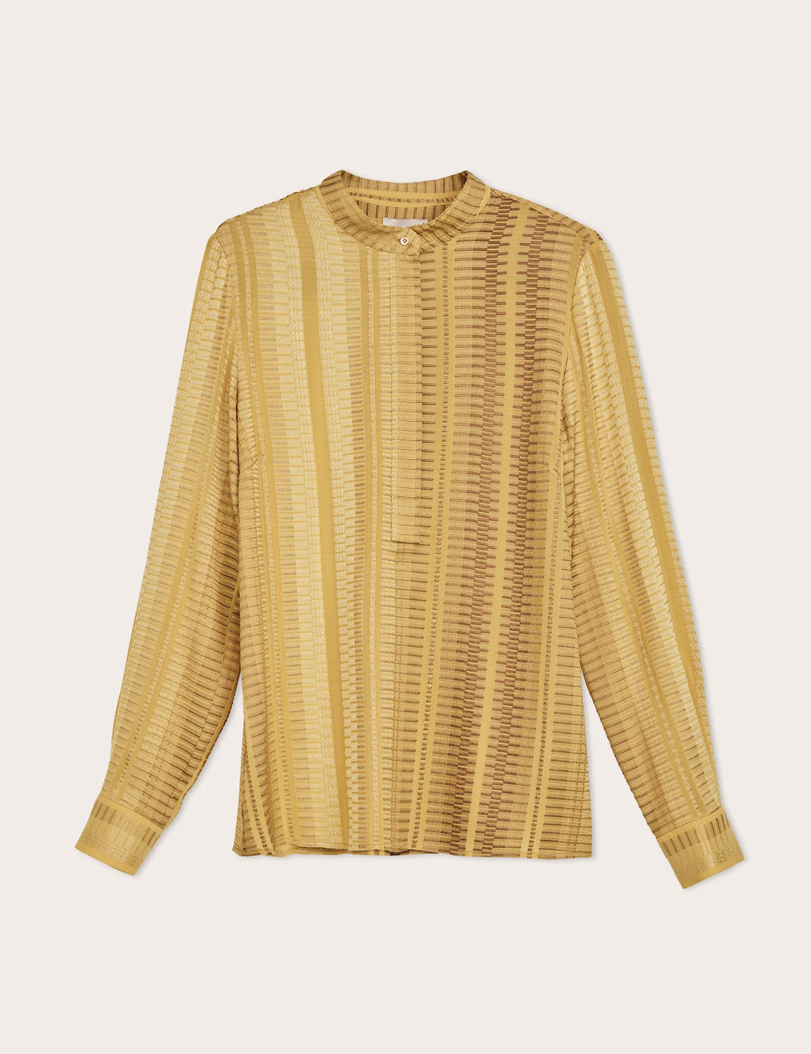 ZEUS+DION Hera Silk signature blouse Gold Yellow
